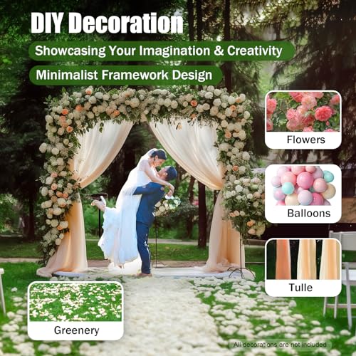 Background Stand Kit, 10 x 50 FT Professional Backdrop Stand, Adjustable Pipe and Drape Backdrop Stand Kit, Heavy Duty Background Support System for Wedding Party Event Photography