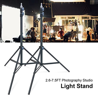 LINCO Lincostore Zenith 7 feet/225cm Photo Studio Light Stands Set of Two for HTC Vive VR, Video, Portrait, and Product Photography