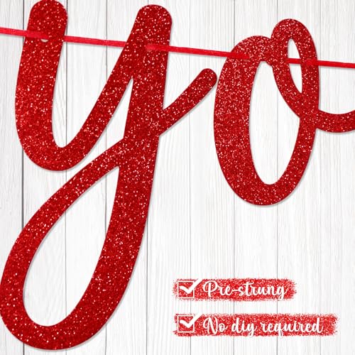 Go Shawty It's Your Birthday Banner, Hip Hop Birthday Party Decorations Supplies, Rap Theme Bday Bunting Sign, Pre-strung, Photo Props (Red) - color: Red