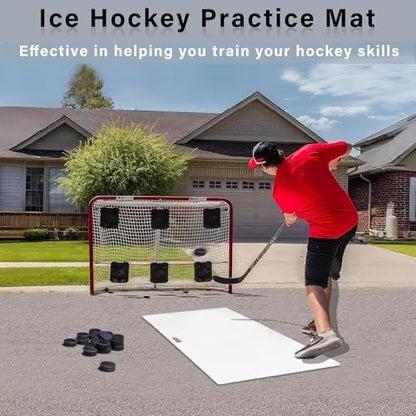 Hockey Shooting Pad Ice Hockey Training Equipment, Use Training Aid for Shooting, Passing & Stickhandling, Portable and Convenient