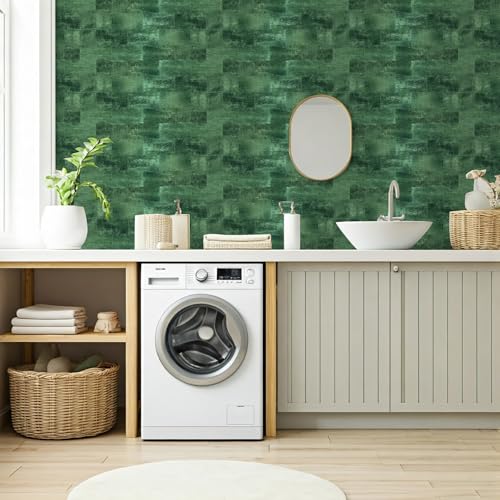 10 Sheets Dark Green PVC Subway Tiles Peel and Stick Backsplash,12''Heat Resistant Stick on Tiles for Kitchen,Waterproof Peel and Stick Wall Tiles for Bathrrom - color: Dark Green