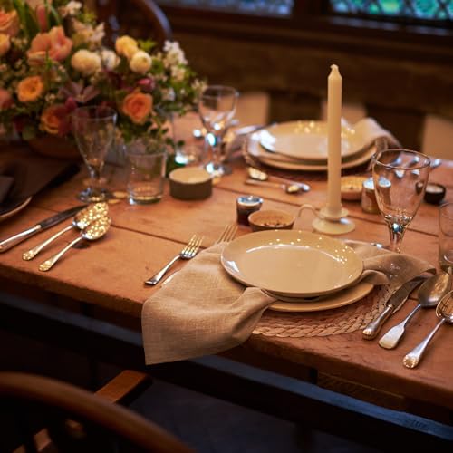 GENMOUS Woven Placemats Set of 12, 13" Round Placemats Natural Water Hyacinth Boho Placemats,Farmhouse Rattan Chargers for Dinner Plates,Rustic Braided Wicker Table Mats for Dining Table,Home,Wedding - size: 13inch, Set of 12