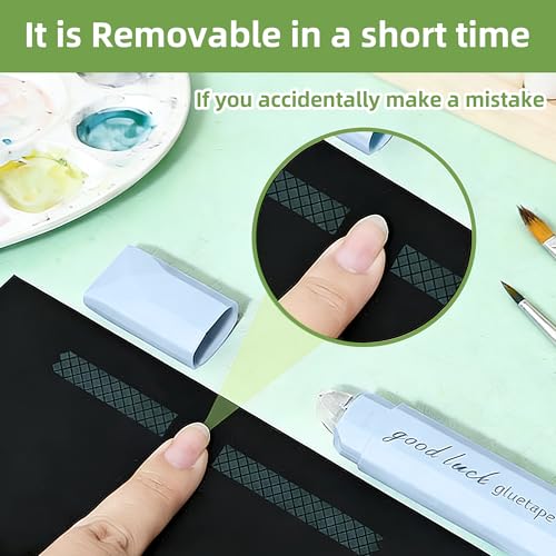 Double Sided Tape Roller Pen 5 Pack Craft Adhesive Glue Runner Supplies for Scrapbooking, Junk Journal, Gift Wrapping, Photo Mounting, School Office & Crafts