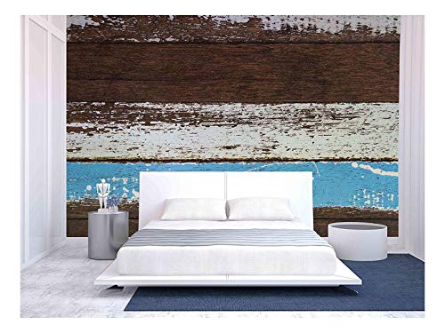 wall26 - Wood Texture. Background Old Panels - Removable Wall Mural | Self-Adhesive Large Wallpaper - 100x144 inches - color: Artwork - 24, size: 100"x144"