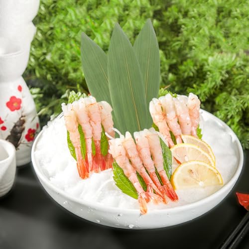 IMIKEYA 100Pcs Bamboo Leaves for Food - Sushi Bamboo Leaf Sashimi Presentation Japanese Food Plating Decoration for Restaurants Home Holiday Party