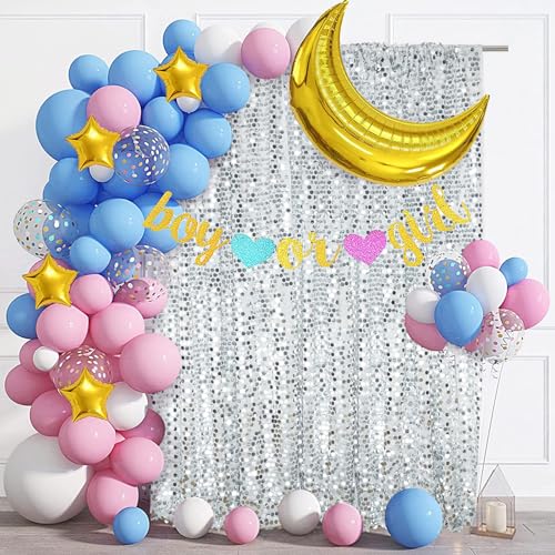 SquarePie Shimmer Wall Backdrop Big Payette Sequin Curtain 4FT x 7FT Silver Background for Party Wedding 1 Panel - color: Silver