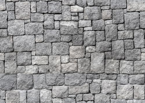 12x10ft Fabric Grey Stone Brick Wall Photography Backdrop Medieval Castle Wall Decor Kids Party Decorations Knight Themed Photo Booth Props Wallpaper - size: 12x10ft