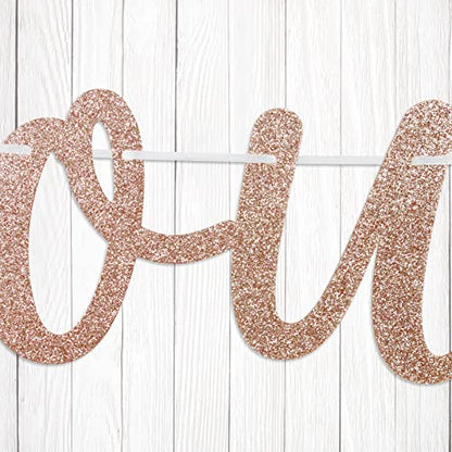 Go Shawty It's Your Birthday Banner, Hip Hop Birthday Party Decorations Supplies, Rap Theme Bday Bunting Sign, Pre-strung, Photo Props (Rose Gold) - color: Rose Gold