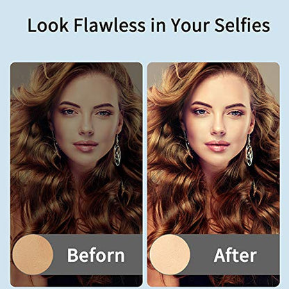 Selfie Ring Light,Rechargeable Portable Clip-on Selfie Fill Light with 60 LEDs,3 Models & 5 Level Brightness for iPhone/Android Smartphone Laptop for Photography,Meetings,Makes up,Tiktok,Live Stream.