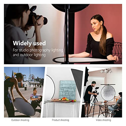 NEEWER 32 Inch/80 Centimeter Light Reflector Light Diffuser 5 in 1 Collapsible Multi Disc with Bag - Translucent, Silver, Gold, White, and Black for Studio Photography Lighting and Outdoor Lighting - size: 80cm