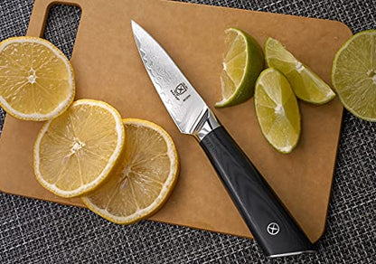 Mercer Culinary M13791 Premium Grade Super Steel, 3.5-Inch Paring Knife, G10 Handle - style: Paring Knife, G10 Handle 3.5 Inch