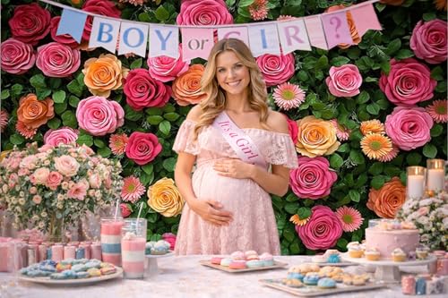 7X5ft Floral Backdrop for Photography Valentine's Day Backdrop Wedding Backdrops Spring Flower Photography Backdrop Mother's Day Backdrops for Photographers Studio Props 049 - size: 7x5ft