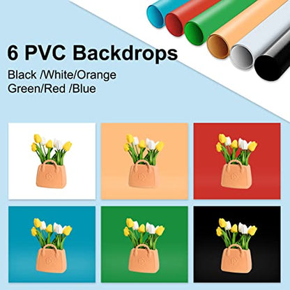 Lightbox, PULUZ 11.8"/30cm Photo Studio Light Box, Portable Picture Box Adjustable Brightness, Folding Professional Light Box Photography with Led Lights and 6 Colors Backdrops for Product Photography - color: 11.8x11.8x11.8in