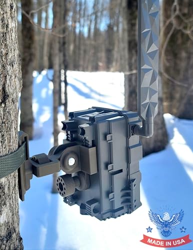 The ADK Edge Trail Camera Mount Compatible with Tactacam Reveal 2.0/3.0 / X/Ultra – Custom Designed, Tool-Less, Adjustable, Durable, 360° Leveling & 180° Tilt, Trail Camera Mounting Bracket