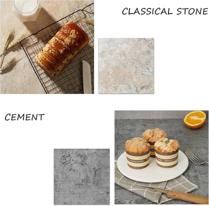 5PCS Photo Backdrop Boards with Carry Bag,16x16Inch Marble Cement Wooden Photography Background Flat Lay Props for Food, Product, Jewelry, EOAJAFOU - color: Wooden/Grey/Cement/Stone/Marble