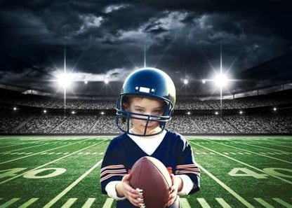Football Field Backdrop Sports Stadium Photography Background Football Theme Birthday Party Decorations Banner Supplies (120x96inch(10x8FT)) - size: 120x96inch(10x8FT)