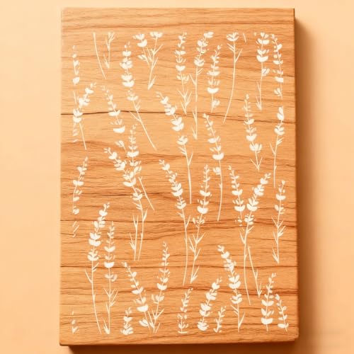 TIAMECH A4 Reusable Grass Stencil for Painting - Thin Grass Leaves Layering Template, DIY Wall Art, Wood Furniture, Scrapbook & Crafts (8.3x11.7inch) - style: Thin Grass