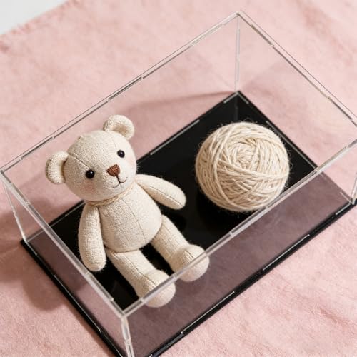 uxcell Acrylic Clear Display Case Box Dustproof Protection Showcase Cube Collectibles Show Box 11.8x5.9x3.9inch - size: 11.8x5.9x3.9 inch