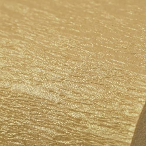 PartyWoo Crepe Paper Streamers 4 Rolls 328ft, Pack of Crepe Paper Pearl Gold Party Streamers, Crepe Paper for Birthday Decorations, Party Decorations, Baby Shower Decorations (1.8 in x 82 Ft/Roll) - color: Gold-9687