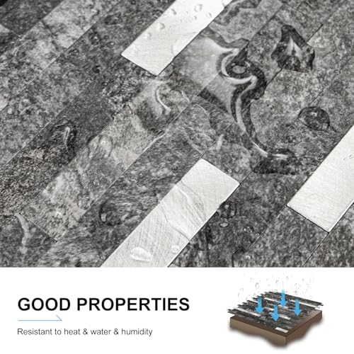 Peel and Stick Backsplash, 20-Sheet Peel and Stick Tiles 12.1" x 5.9" Stick on Backsplash PVC Wall Tile for Kitchen Fireplace