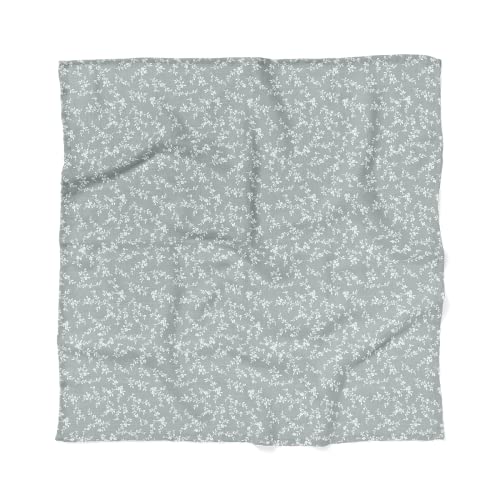 Mini Wander Swaddles for Newborns Muslin Swaddle Blankets - Breathable Soft Receiving Blanket Baby Essentials | 47 x 47 Cotton - Bloom (Blue) - color: Bloom (Blue)