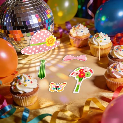 25 Pcs Spring Photo Booth Props Kit Spring Photo Props Party Supplies Favors Decorations Selfie Prop Photography Photobooth Funny Cute Holiday Selfie Supplies Easy to Assemble