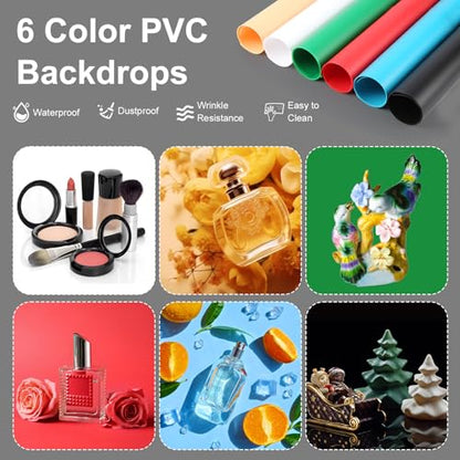 16 Inch Photo Light Box, CRI>90 Photography Shooting Tent with 224 LED Beads Dimmable 3200K-6500K, 6 Color Backdrops Portable Product Photography Studio - size: 16" x 16" x 16"