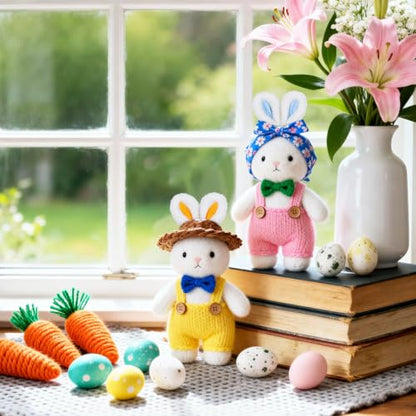 Garneck 30 Pack Bunny Ears for Crafts Plush Rabbit Ear Diy Accessories: Easter Bunny Embellishments for Hair Clips Bows Headband Costume Decor