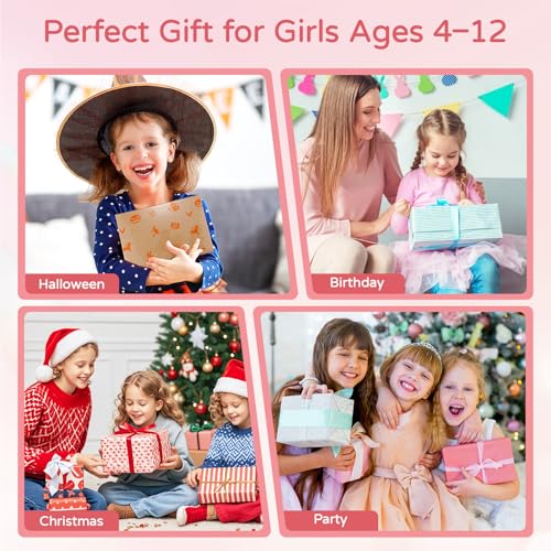 CLFORLORGN Hair Gem Stamper Kit for Girls, Reusable Hair Bling Gems Styling Set with Rhinestones, Easy DIY Hair Accessories Toy, Birthday & Christmas Gifts for Girls Ages 4–12 Year Old