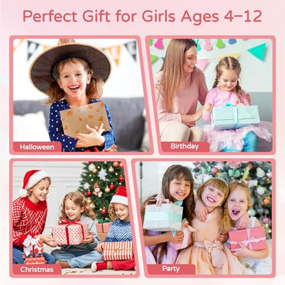 CLFORLORGN Hair Gem Stamper Kit for Girls, Reusable Hair Bling Gems Styling Set with Rhinestones, Easy DIY Hair Accessories Toy, Birthday & Christmas Gifts for Girls Ages 4–12 Year Old