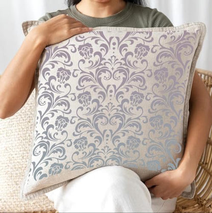Damask Stencils 6inch Texture Stencils Reusable Layering Stencils Templates for Painting on Wood Furniture Canvas Paper Fabric - style: Damask