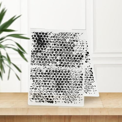 Threetols Dot Embossing Folder, Bubble Background Embossing Folder for Card Making, Rain DIY Plastic Scrapbooking Photo Album Card Paper DIY Craft Template Mold - color: DOT