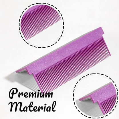 3 PCS Flat Iron Comb Attachment, Clip on Comb, Straightener Accessory for Curl Hair