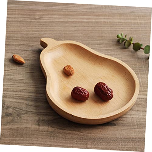 ABOOFAN Beach Wooden Plate Dessert Plate for Kitchen Snack Tray for Restaurant Japanese Style Natural Wood Material Odorless for Photography