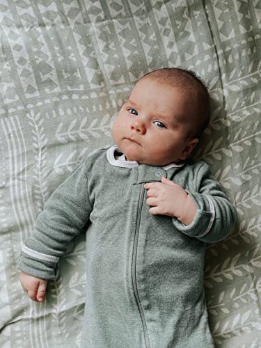 Mini Wander Swaddles for Newborns Muslin Swaddle Blankets - Breathable Soft Gender Neutral Receiving Blanket Baby Essentials | 47 x 47 Cotton - (Tapestry (Green Spruce) - color: Tapestry (Green Spruce)