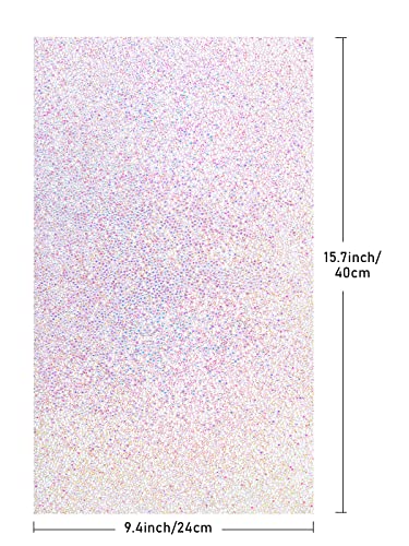 EBANKU Shiny Nail Art Table Mat - Foldable Hand Rest Pillow, Washable Salon Practice Holder - color: Colorful