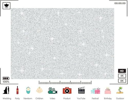 Trykid 17x10ft Silver Glitter Backdrop Sparkling Texture Metallic Finish Glamorous Party Accent Photography Background for Wedding Party Event Decoration Photo Booth Prop Fabric - size: 17x10ft