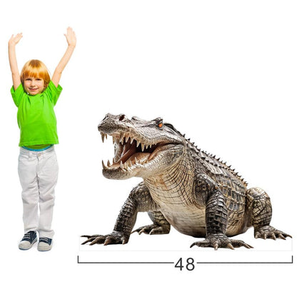 Crocodile - Life Size Cardboard Cutout Standup People with Support Standee | Animals - - color: Crocodile