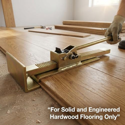 QWORK Hardwood Flooring Jack, 2 Pack Flooring Jack and Positioning Tool for Straighten and Installing Hardwood Floors, Easy Ratcheting Mechanism - size: 2 pcs