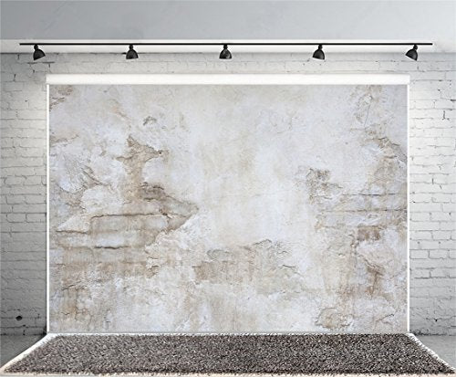 Laeacco Rock Wall Photography Backdrops for Studio 7x5ft Vinyl Studio Backdrop Customized Photography Backdrop Stone Wall Backdrop Grunge Antique Ingredient Rough Wall Retro Architecture - size: 7x5ft