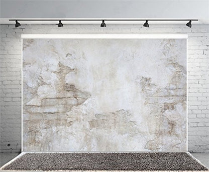 Laeacco Rock Wall Photography Backdrops for Studio 7x5ft Vinyl Studio Backdrop Customized Photography Backdrop Stone Wall Backdrop Grunge Antique Ingredient Rough Wall Retro Architecture - size: 7x5ft