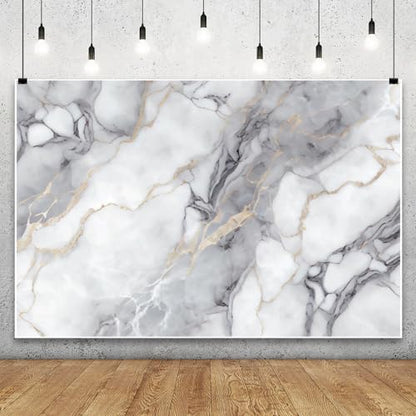 Leowefowa 12x10ft Luxury Gray Marble Photography Backdrop Abstract Gradient Art White Gray Marble Background Luxury Modern Gold Texture Birthday Weeding Party Banner Studio Prop Decoration - size: 12x10ft