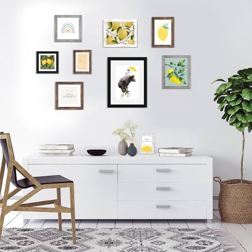Hongkee 4x6 Picture Frame with Glass, Display Pictures 3.5x5 with Mat or 4 x 6 without Mat - Wall and Tabletop, 4 by 6 Photo Wooden Frames (Distressed White, 1 Pack) - color: Distressed White, size: 4X6 in