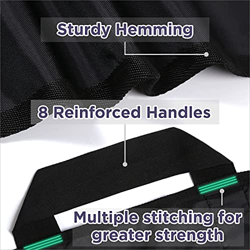 Bed Positioning Pad with Reinforced Handles 48" x 40" Lifting Turning Patient Sheet Transfer Blanket for Caregiver, Bedridden, Elderly, Black - color: 2-black