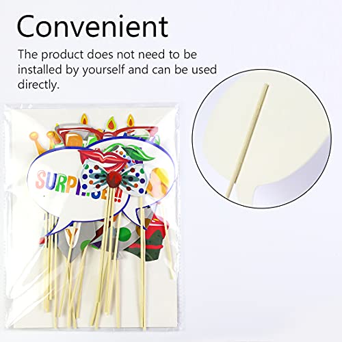 18pcs Birthday Photo Booth Props Party Decorations for Women Men Fiesta Photo Props Party Favors