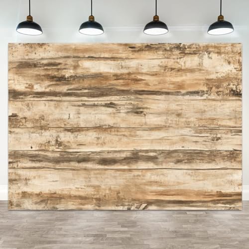 5x3ft Rustic Wooden Backdrop Vintage Distressed Wood Plank Photography Background Natural Wood Grain Banner Decoration Wedding Portrait Photo Booth Prop - color: color 18, size: 5x3ft