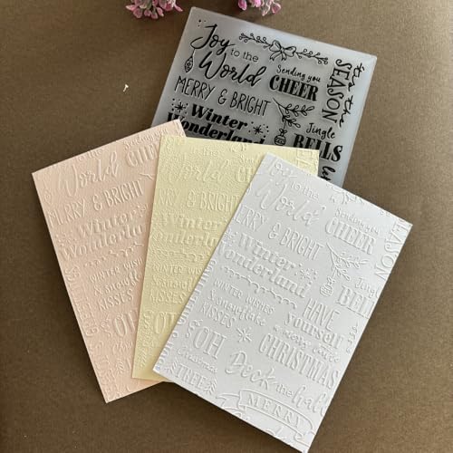 10Pcs 2D/3D Embossing Folders for Card Making, Branches Bricks Background Circle Flower Textured Plastic Embossing Folders Embossing Folder Craft Card Template for DIY Scrapbooking - color: 10 Pack A