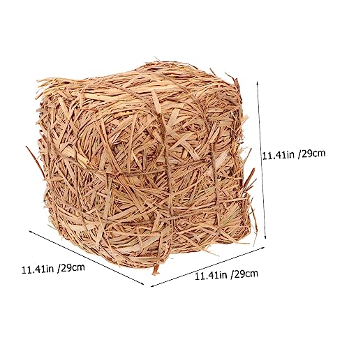 Vaguelly Outdoor Haystack Decoration Straw Bales Prop for Garden and Wedding Decor Rustic Photo Backdrop for Autumn and Spring Scenes for Photography and Event Styling