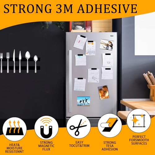10 Pack=5 Pairs, A+B Paired Magnetic Tape with Adhesive Backing, Each 12in x 1in x 0.08in AB Pairing Magnet Strips Match to Use for DIY Closure Craftings - style: 1FT x 1IN x10Pack