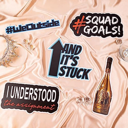 (2Lit Pack) Elevate Your Photo Booth Experience with Our Durable & Waterproof Pack of Signs-Perfect for Weddings, Birthdays, and Photo Booth Businesses - PVC Foamboard Photo Props - color: 2lit Pack